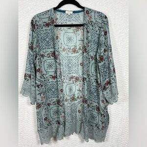 Mason & Belle Boho Floral Lace Kimono - Cardigan. Size medium. Lovely ☺️